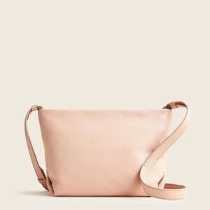 NWOT J.Crew Oslo Leather Soft Shoulder Bag Warm Clay Pink BA135